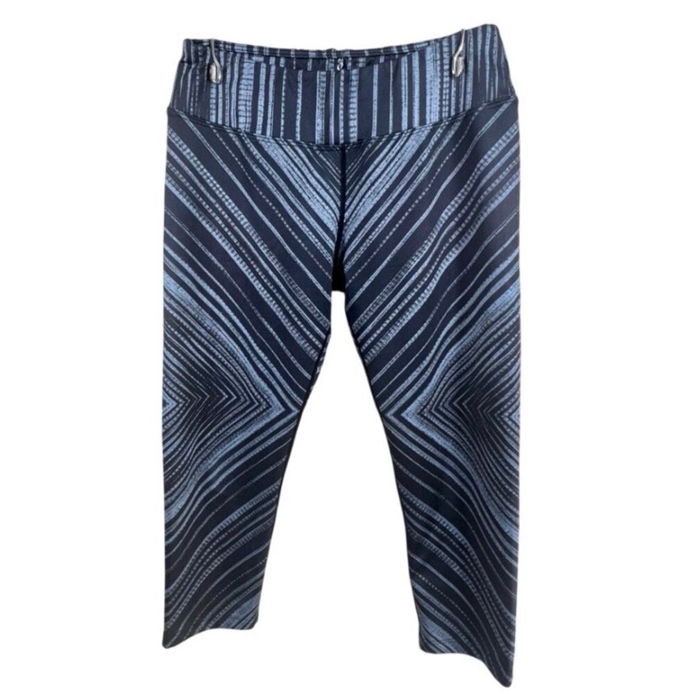 Prana Roxanne Yoga Pants Womens Size S Striped Crop Leggings